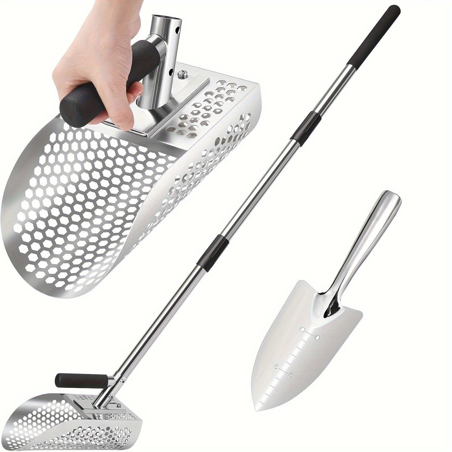 Long Handle Stainless Steel Sand Scoop for Detecting