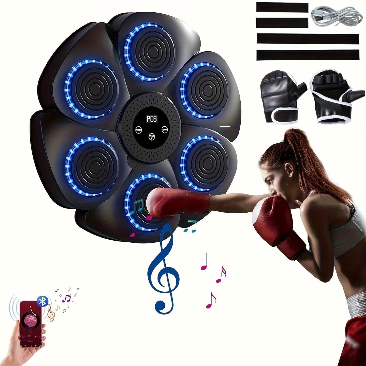 Musical Wall Boxing Target Training Machine