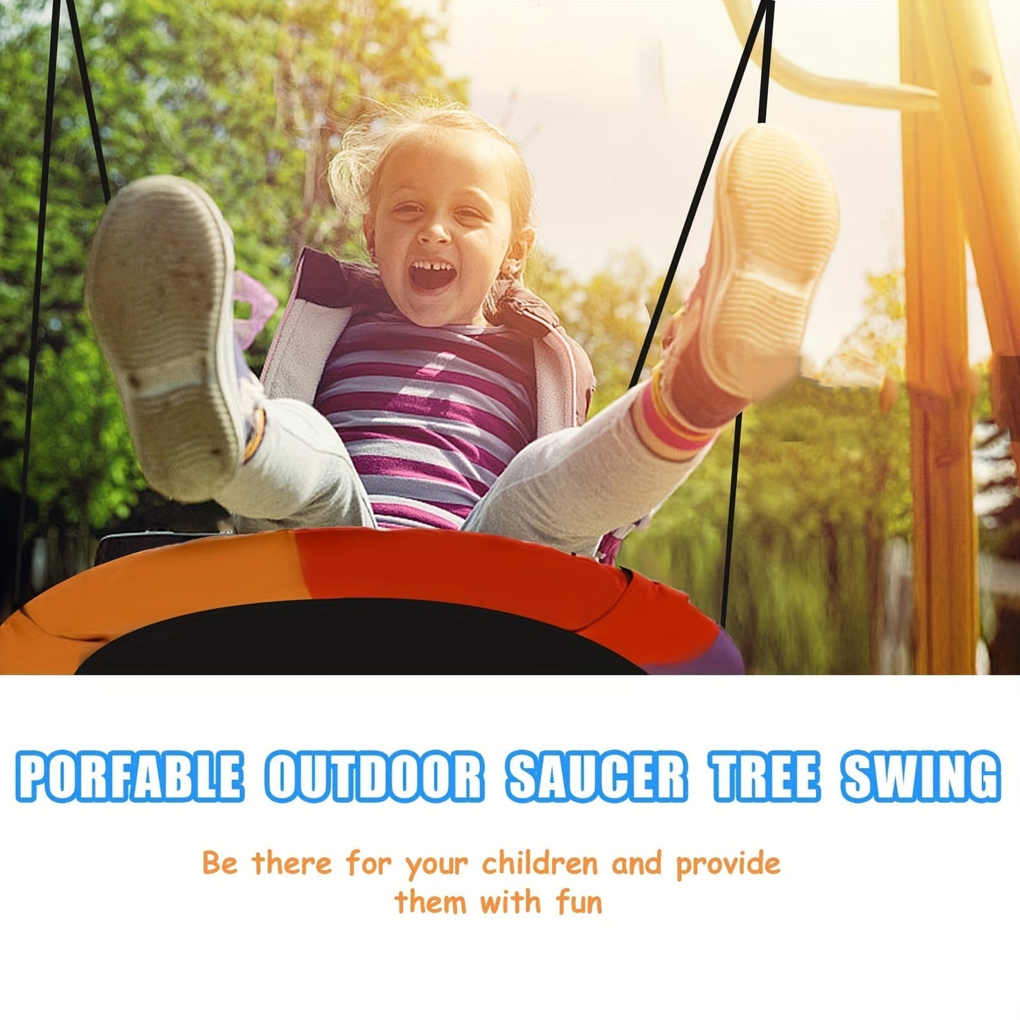 Rainbow Canopy Hammock Outdoor Swing