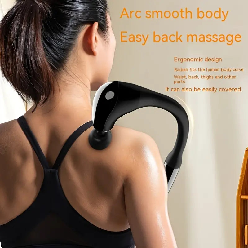 1pc High-Powered Fascia Gun Massage Tool-Black