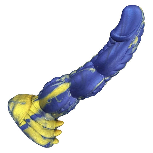 Fantasy Dildo Realistic Dildo- Dickman-Blue Gold - Dildo product image for intimate wellness and personal care