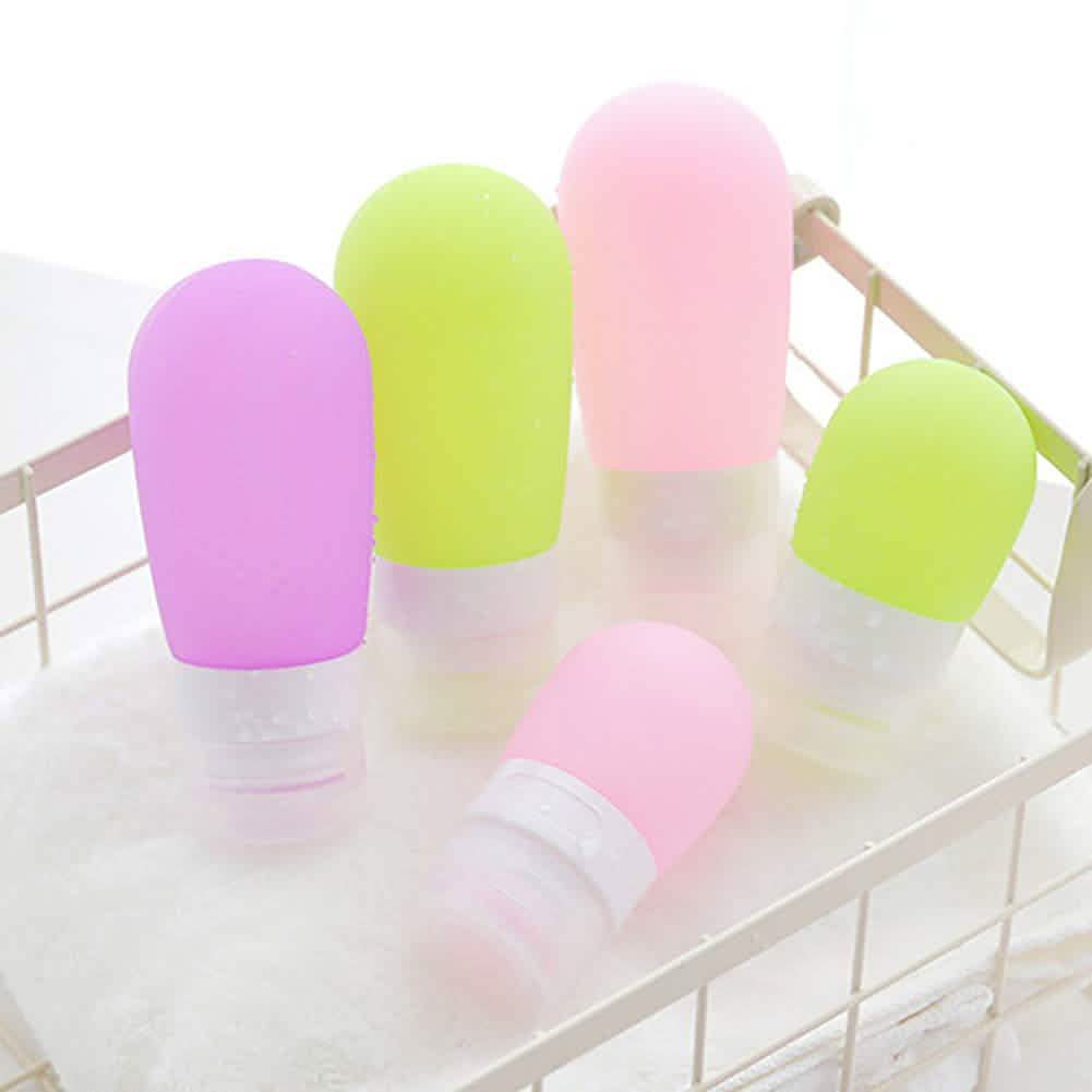 Empty Silicone Portable Travel Packing Press Bottle