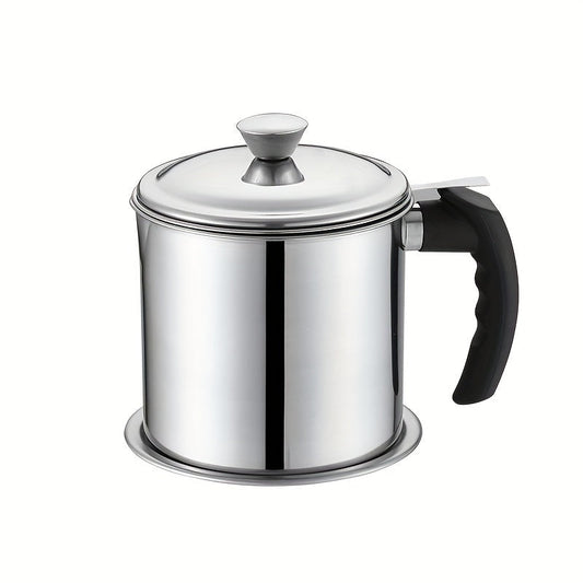 Stainless Steel Grease Keeper with Strainer