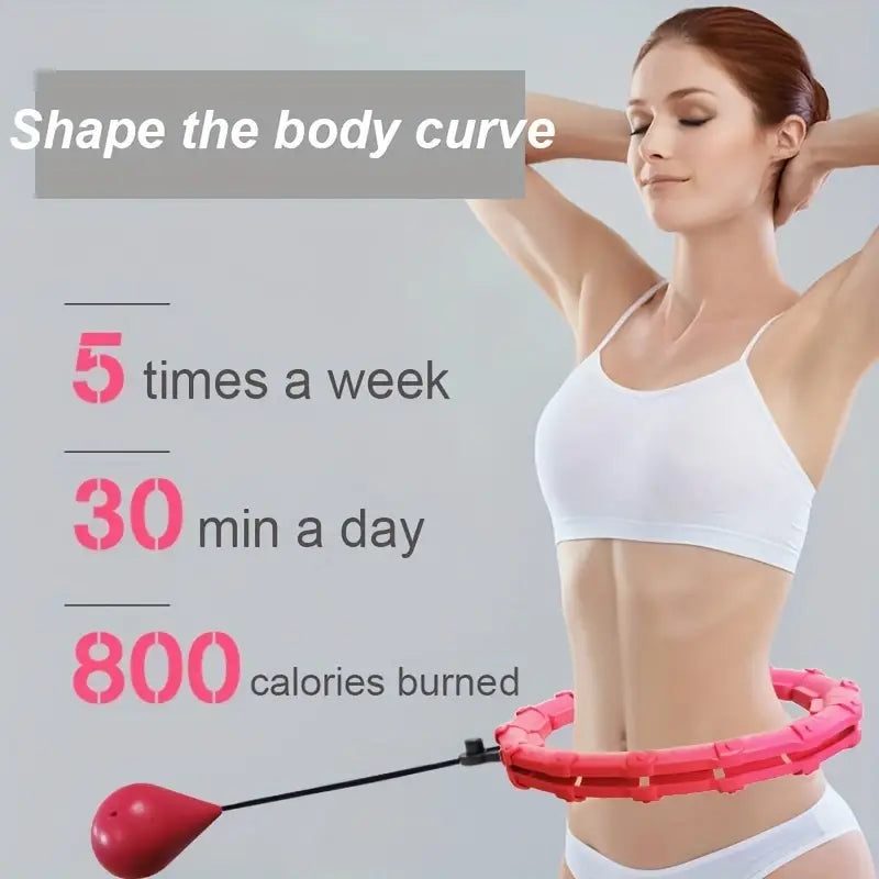 Adjustable Weighted Fitness Hoops for Effective Abdomen Workout