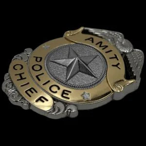 Jaws - Official Amity Island Badge & Uniform Patch Prop Replica Set