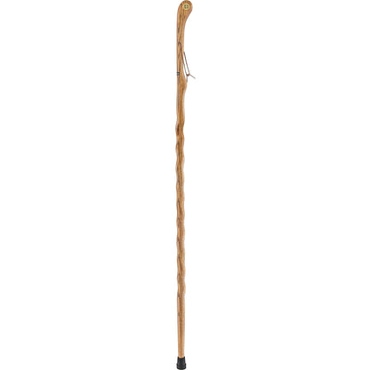 Brown Ash Riverbend Hiking Staff: Personalized Engraving Option