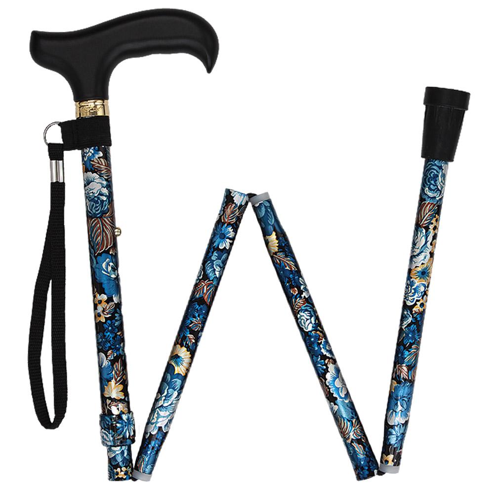 Evening Splendor Cane: Folding Adjustable with SafeTbase
