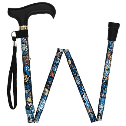 Evening Splendor Cane: Folding Adjustable with SafeTbase
