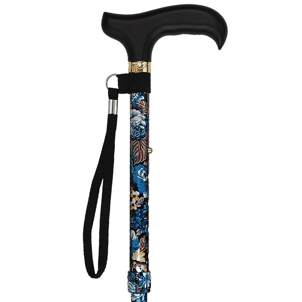 Evening Splendor Cane: Folding Adjustable with SafeTbase