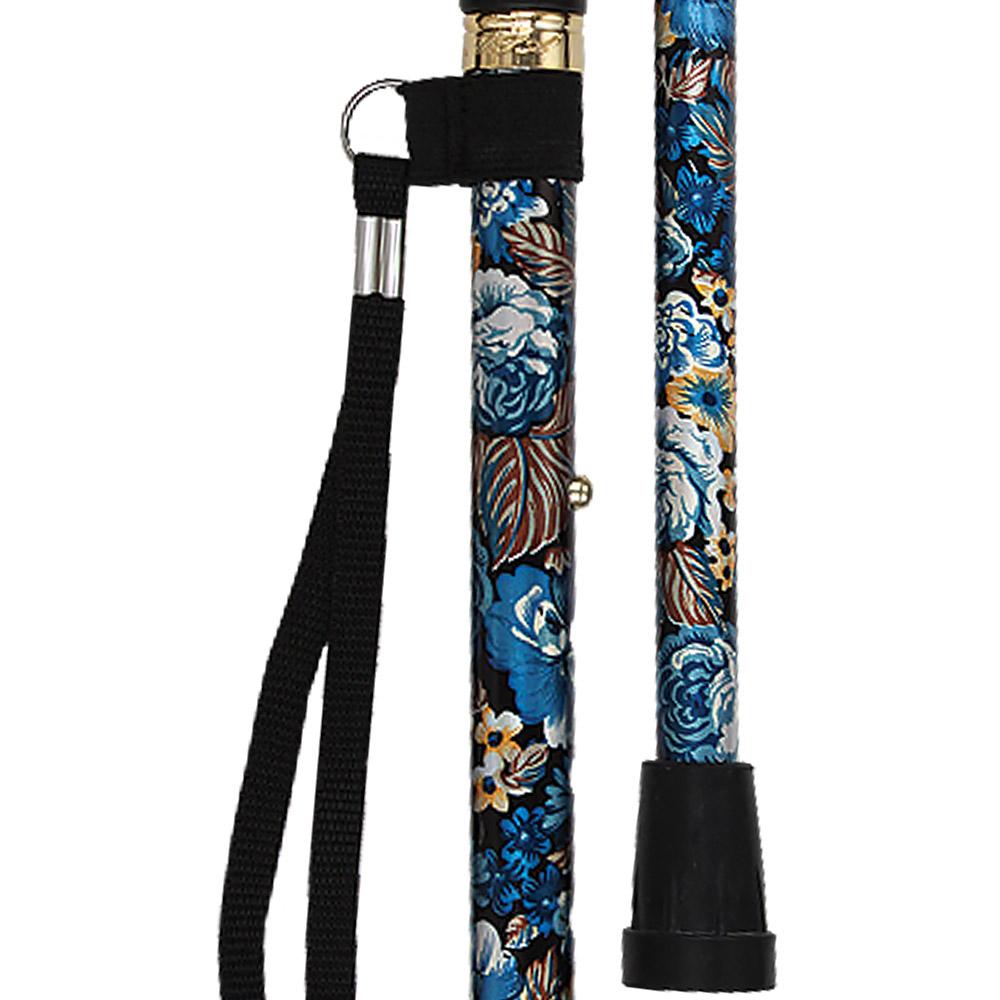 Evening Splendor Cane: Folding Adjustable with SafeTbase