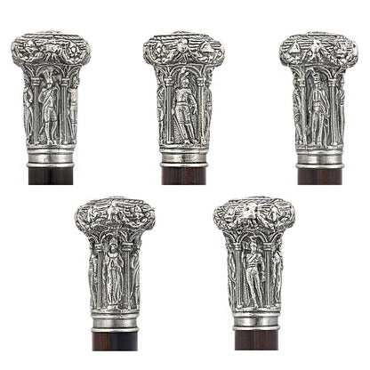 My Lord Emperor Solid Pewter Silver Knob w/ Stamina Wood Shaft