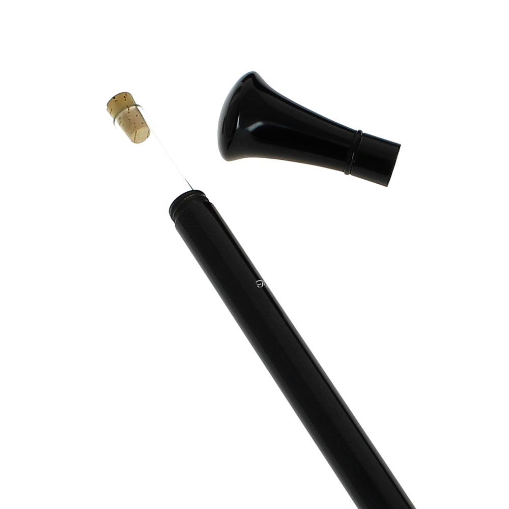 Flask Tippling Stick: Black Knob, Luxury Carbon Shaft