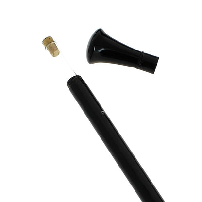 Flask Tippling Stick: Black Knob, Luxury Carbon Shaft