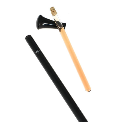 Flask Tippling Stick: Black Knob, Luxury Carbon Shaft