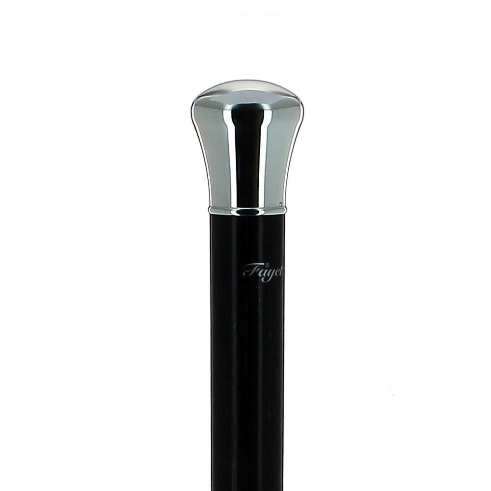 French Silver Knob Flask Tippling Stick: Stamina Wood