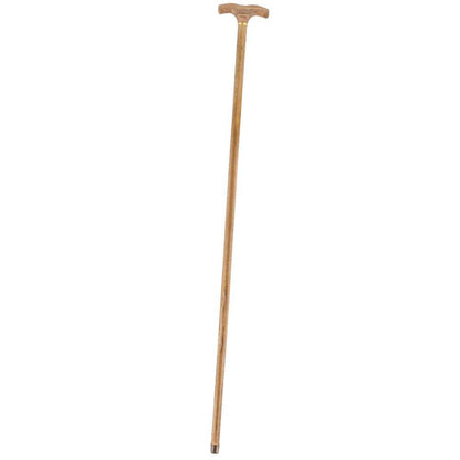 French Gadget Corkscrew Cane: Olivewood T-Handle & Maple Shaft