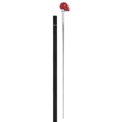 Red Skull Handle Sword Walking Stick with Carbon Fiber Shaft