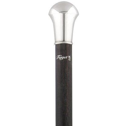 French Silver Knob Walking Stick: Stamina Wood Shaft