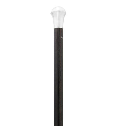 French Silver Knob Walking Stick: Stamina Wood Shaft