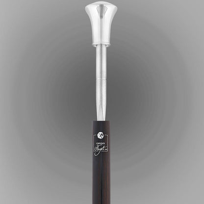 Luxury Silver Sword-Gadget Stick: Flat Handle, Carbon Fiber