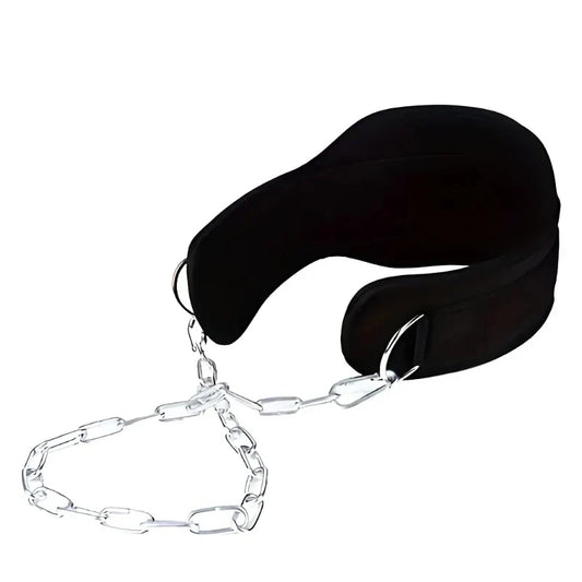 1pc Fitness Weighted Belt with Chain - Black