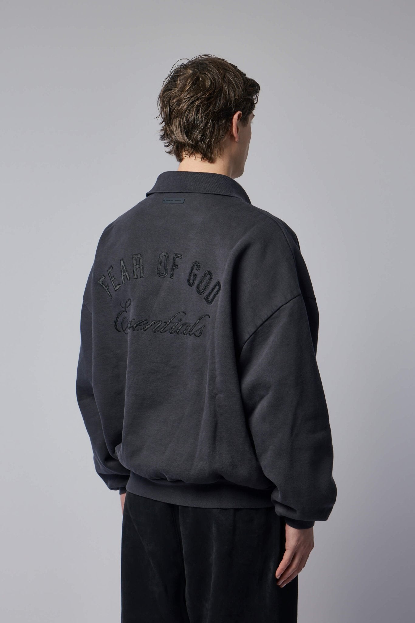 Embroidered Classic Polo Sweatshirt