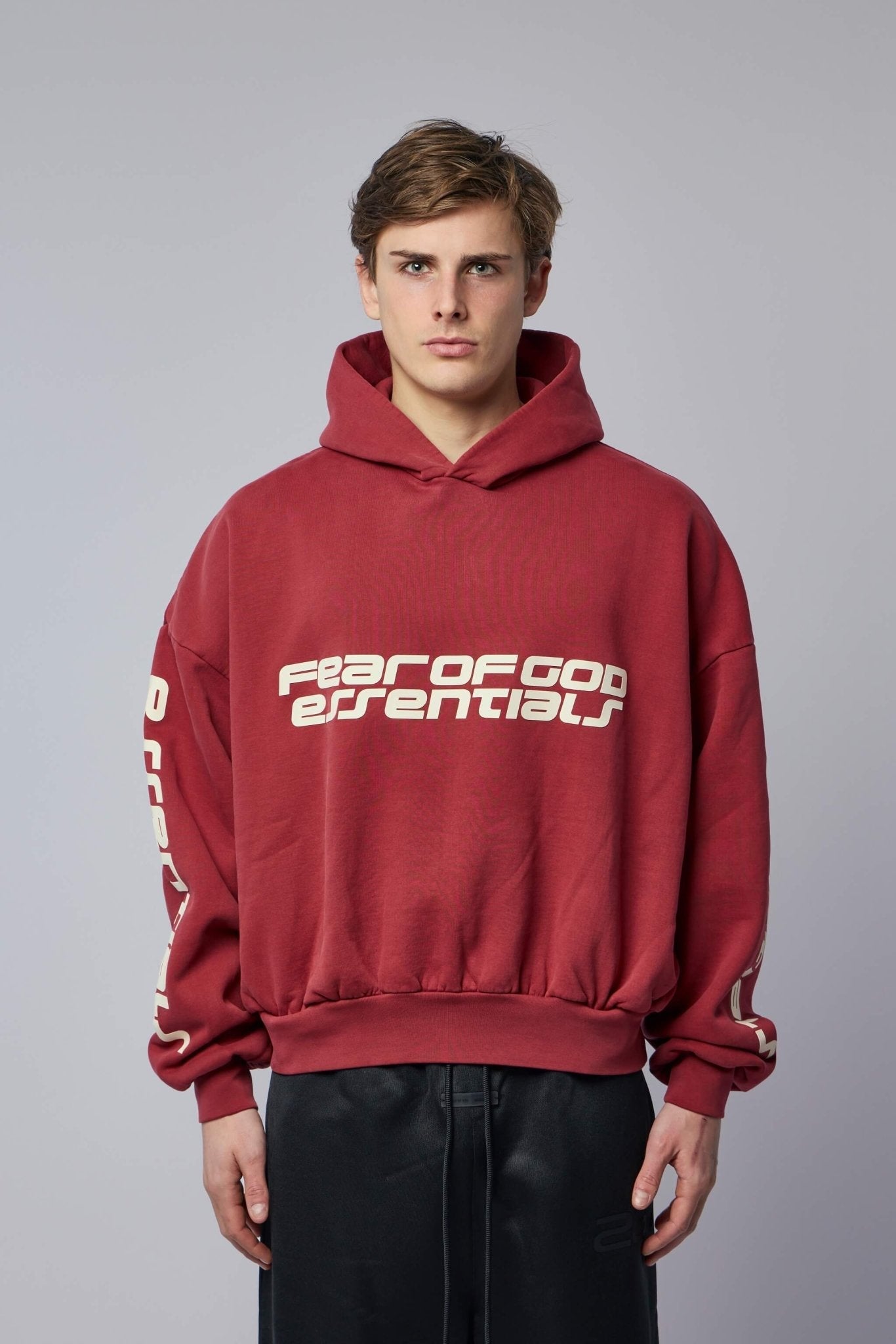 Cropped Relaxed Hoodie