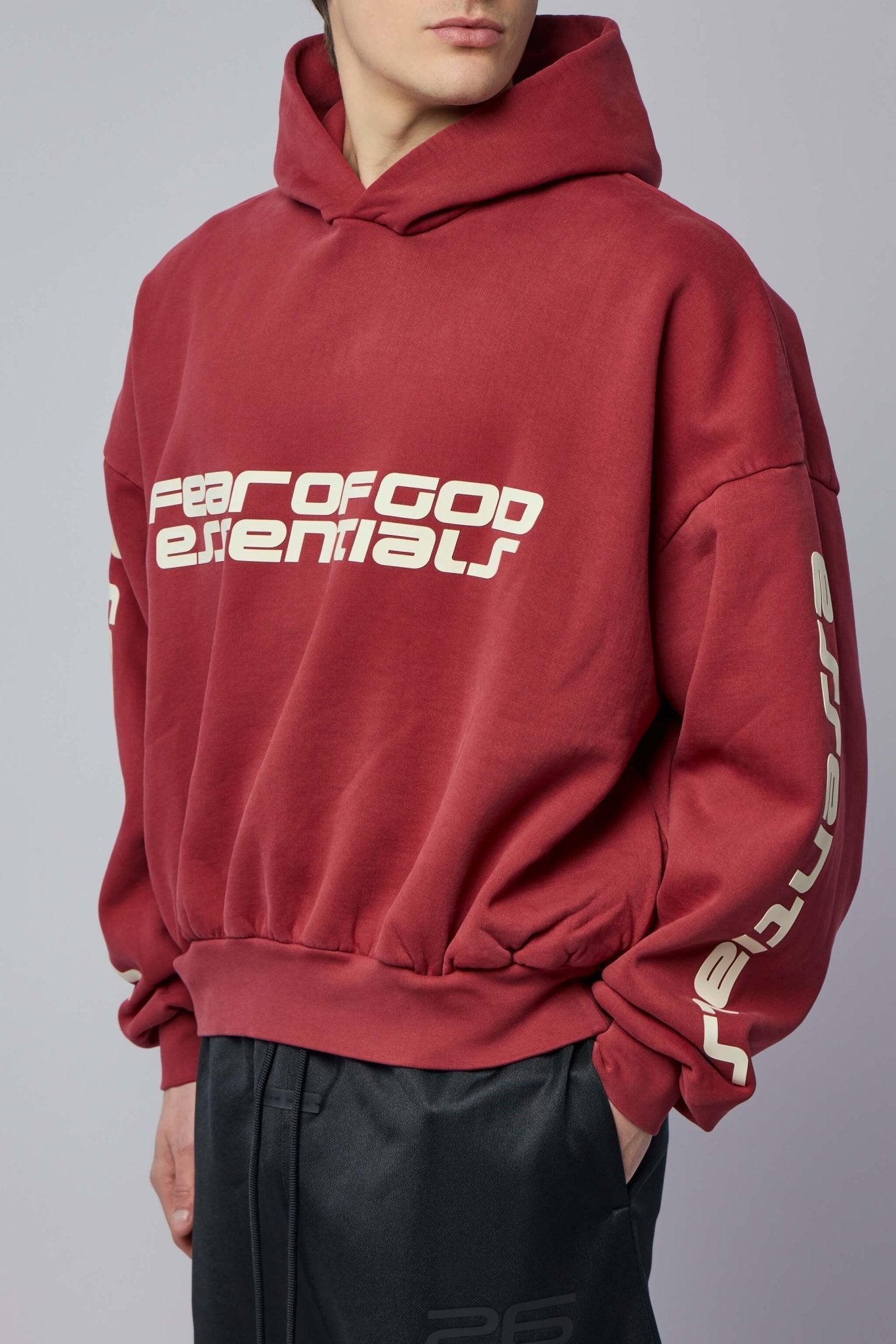 Cropped Relaxed Hoodie