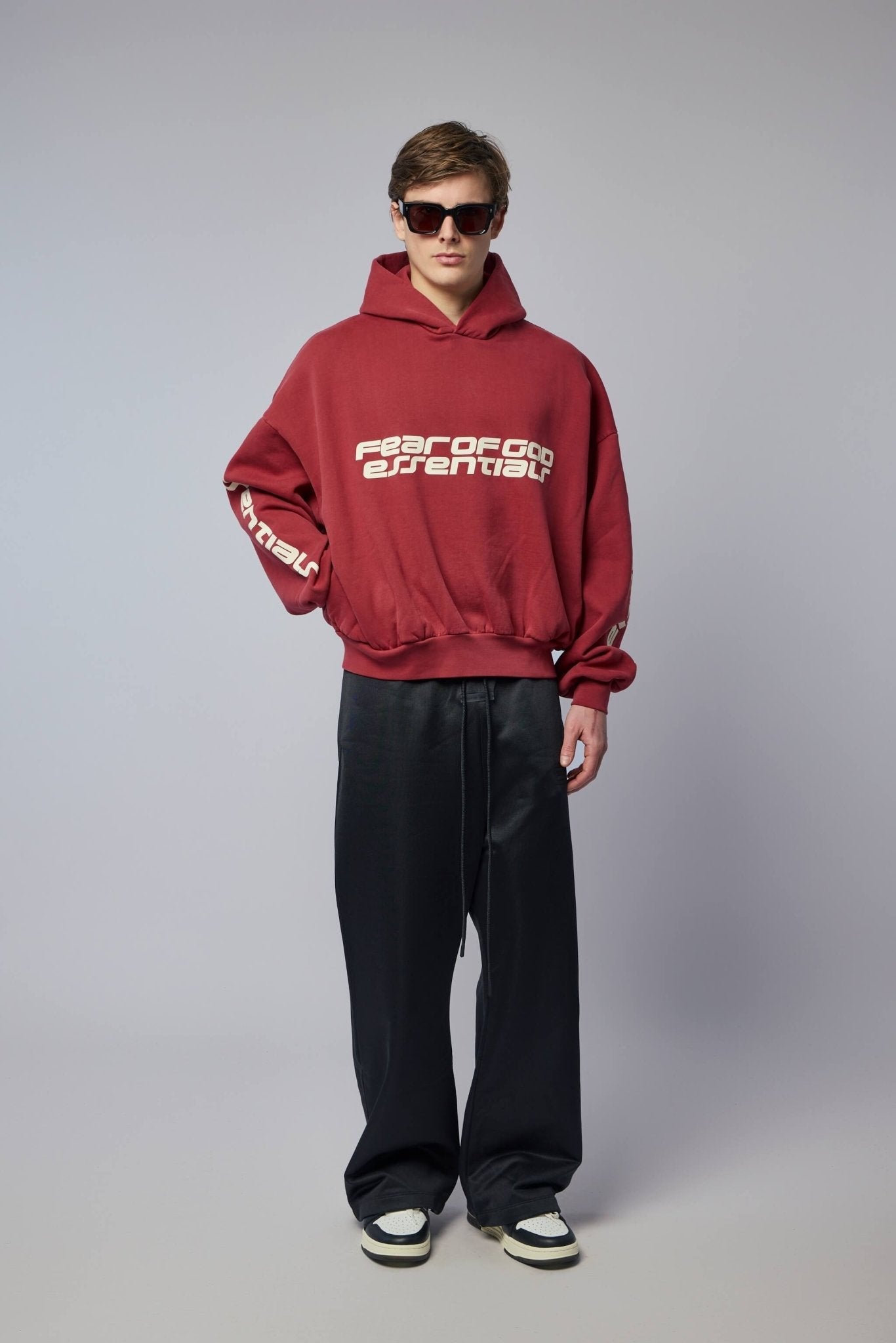 Cropped Relaxed Hoodie
