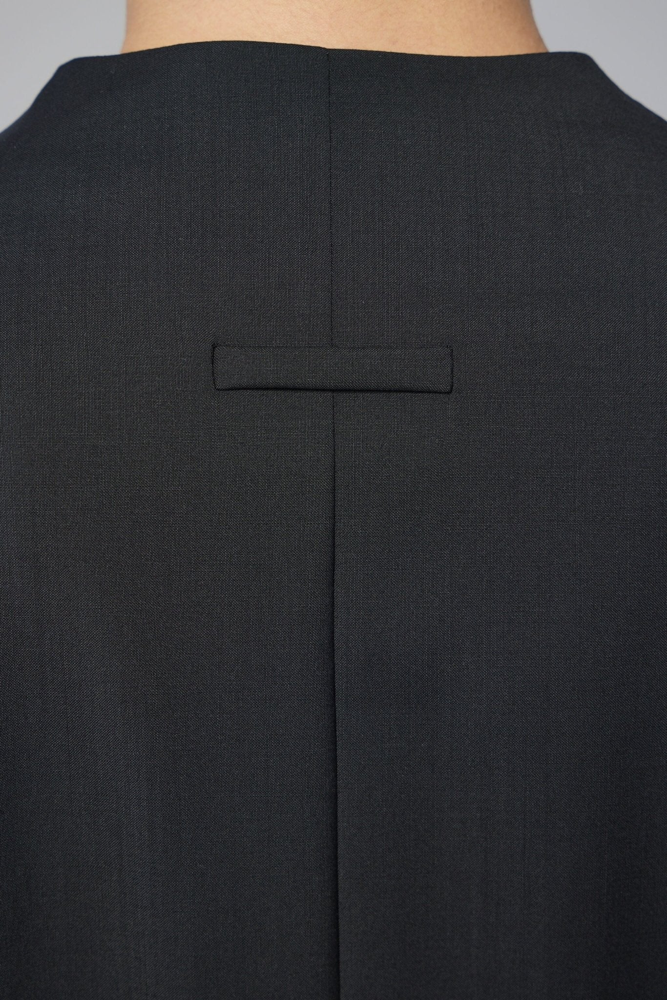 Relaxed Lapelless Jacket