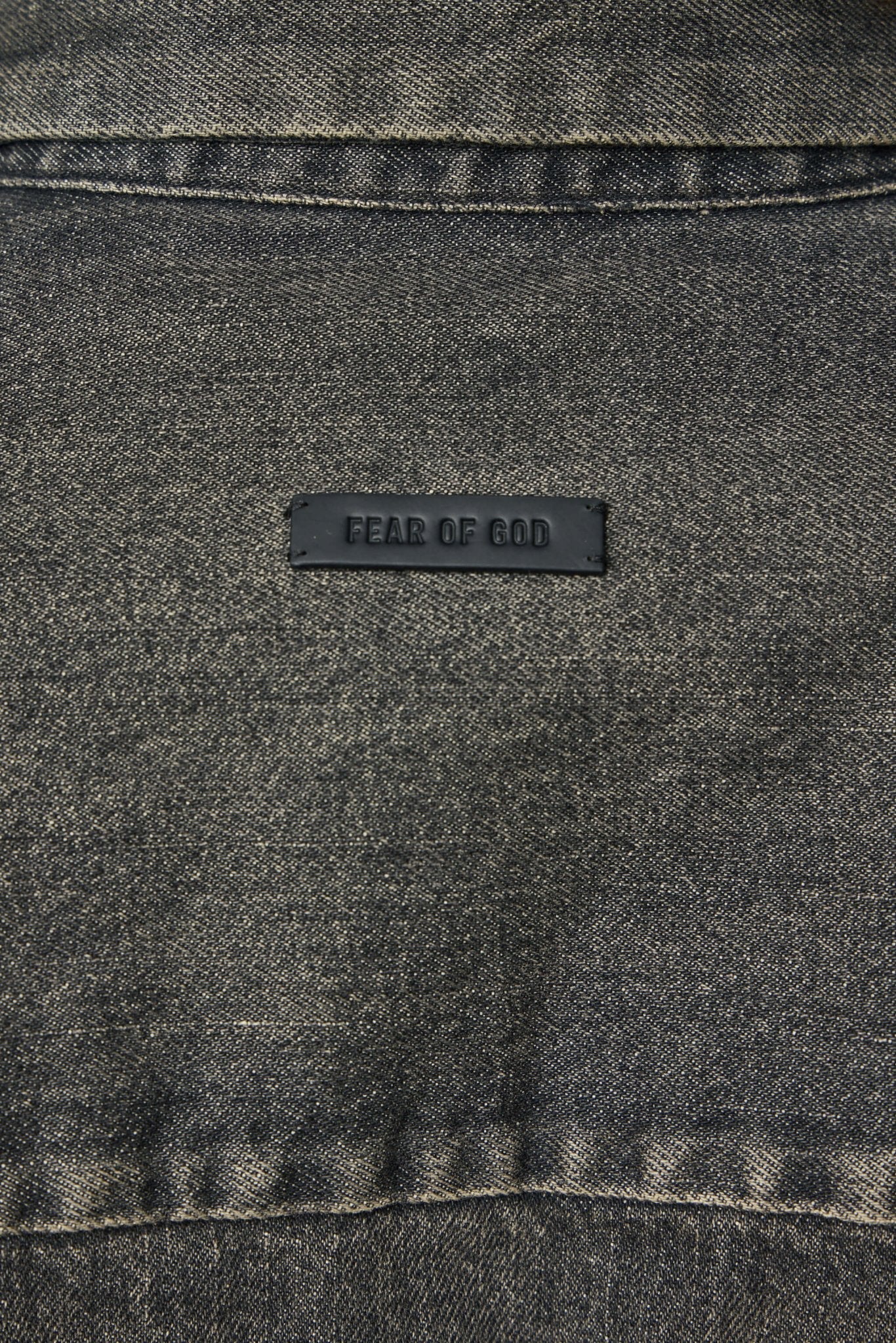 Snap Front Denim Overshirt Worn