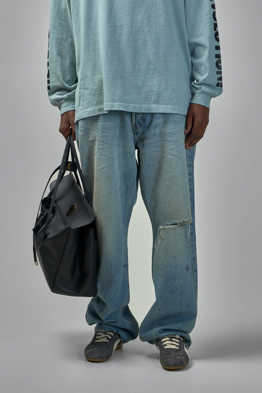 Straight 5 Pocket Jeans