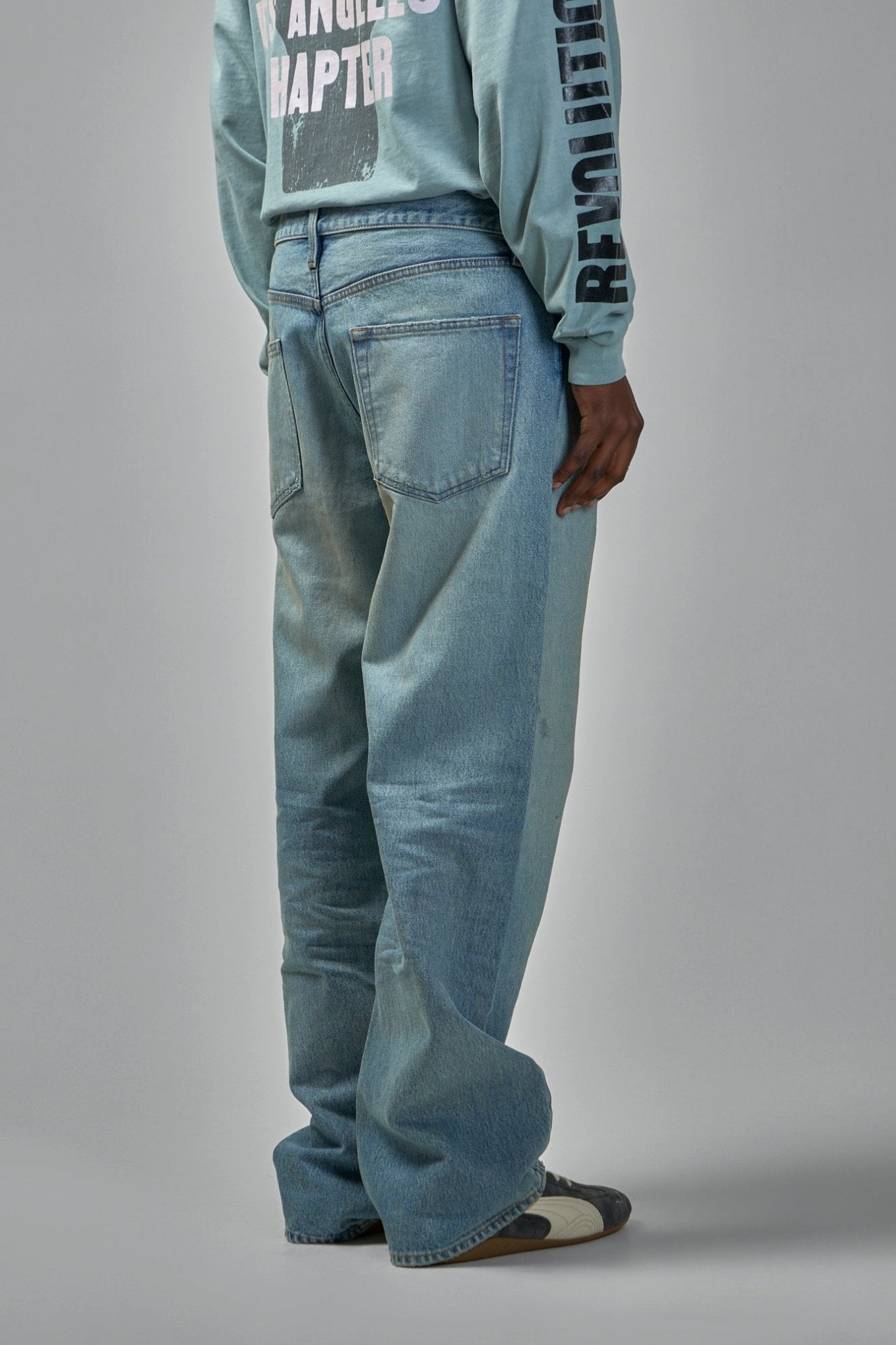 Straight 5 Pocket Jeans