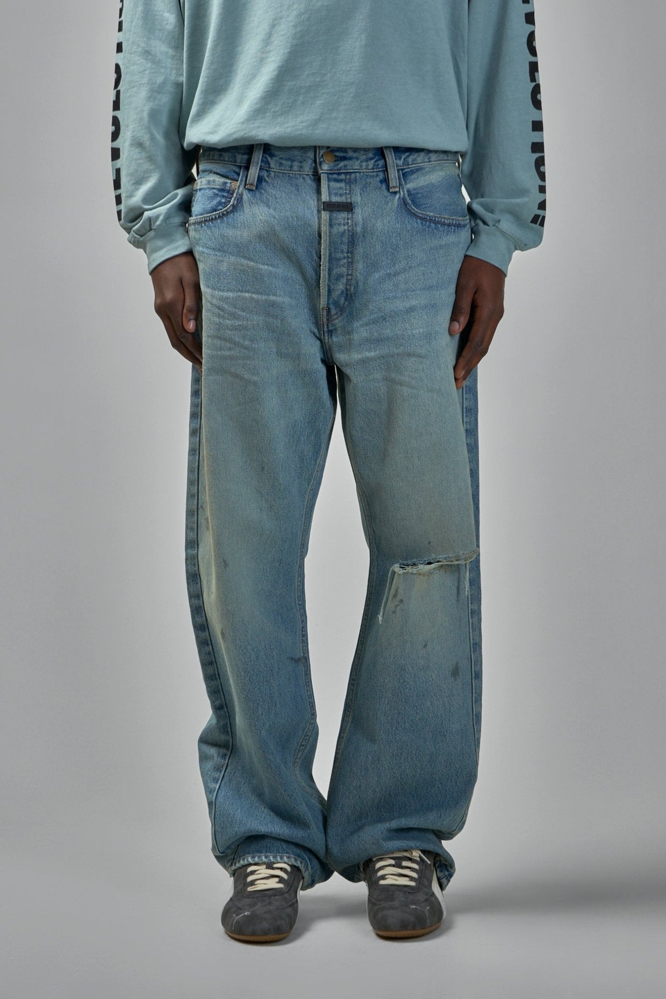 Straight 5 Pocket Jeans