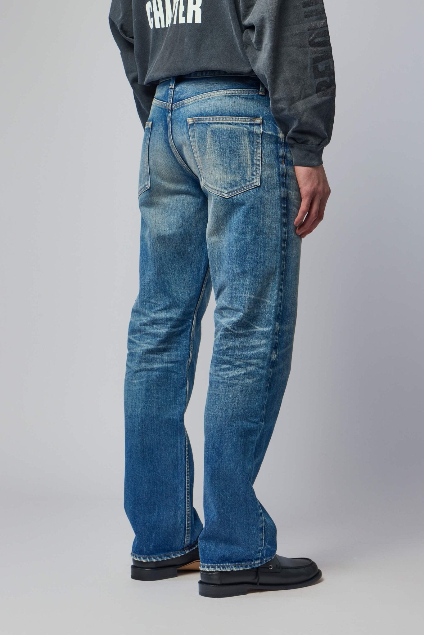 Straight 5 Pocket Jeans