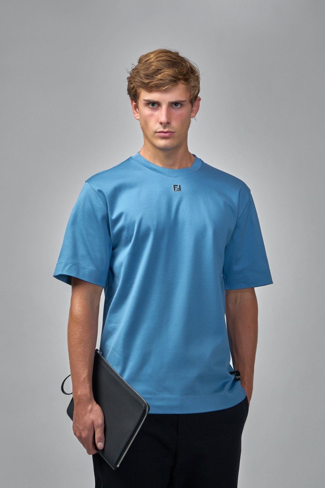 Cotton Ff Metal Detail T-shirt
