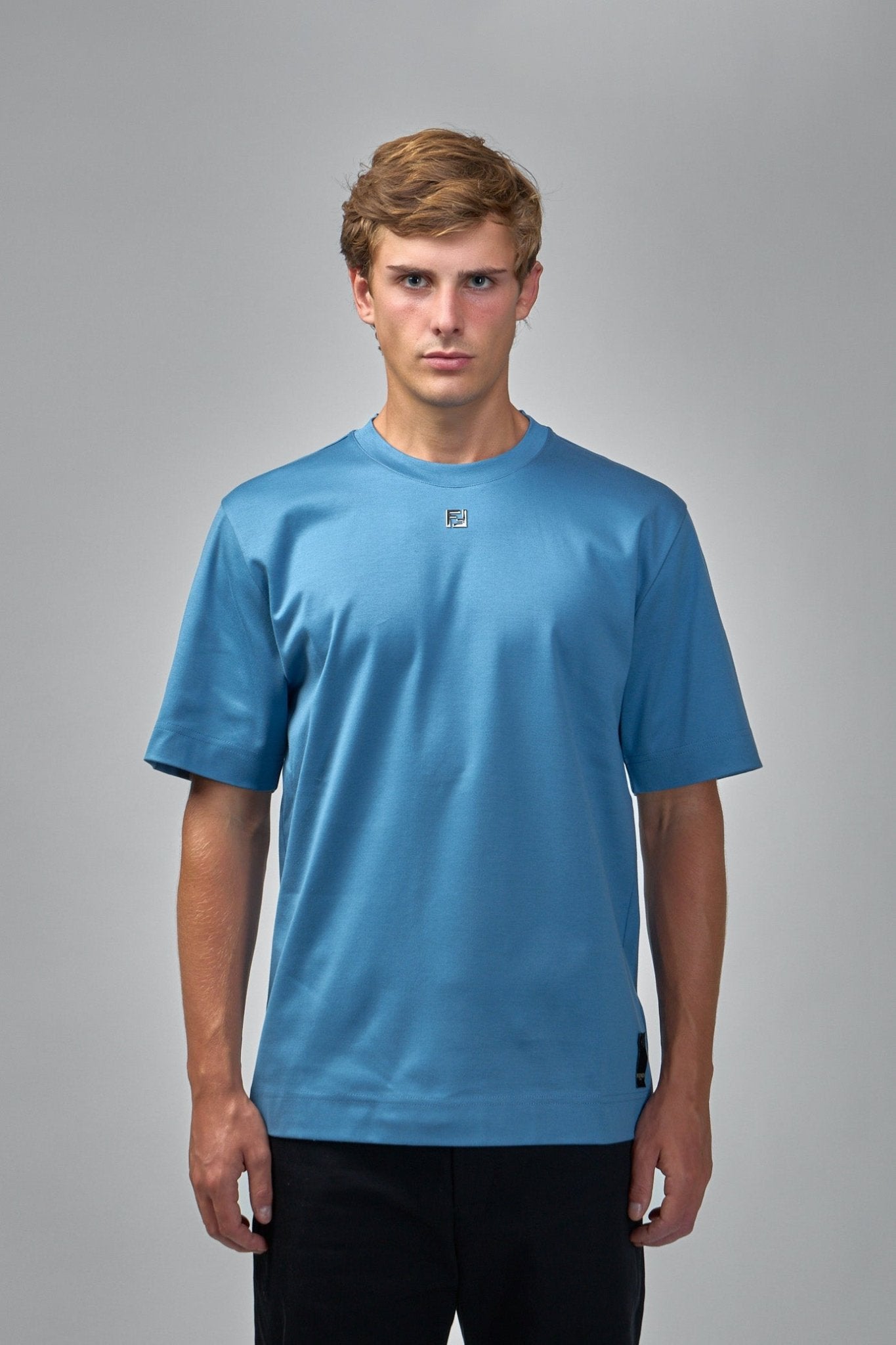 Cotton Ff Metal Detail T-shirt