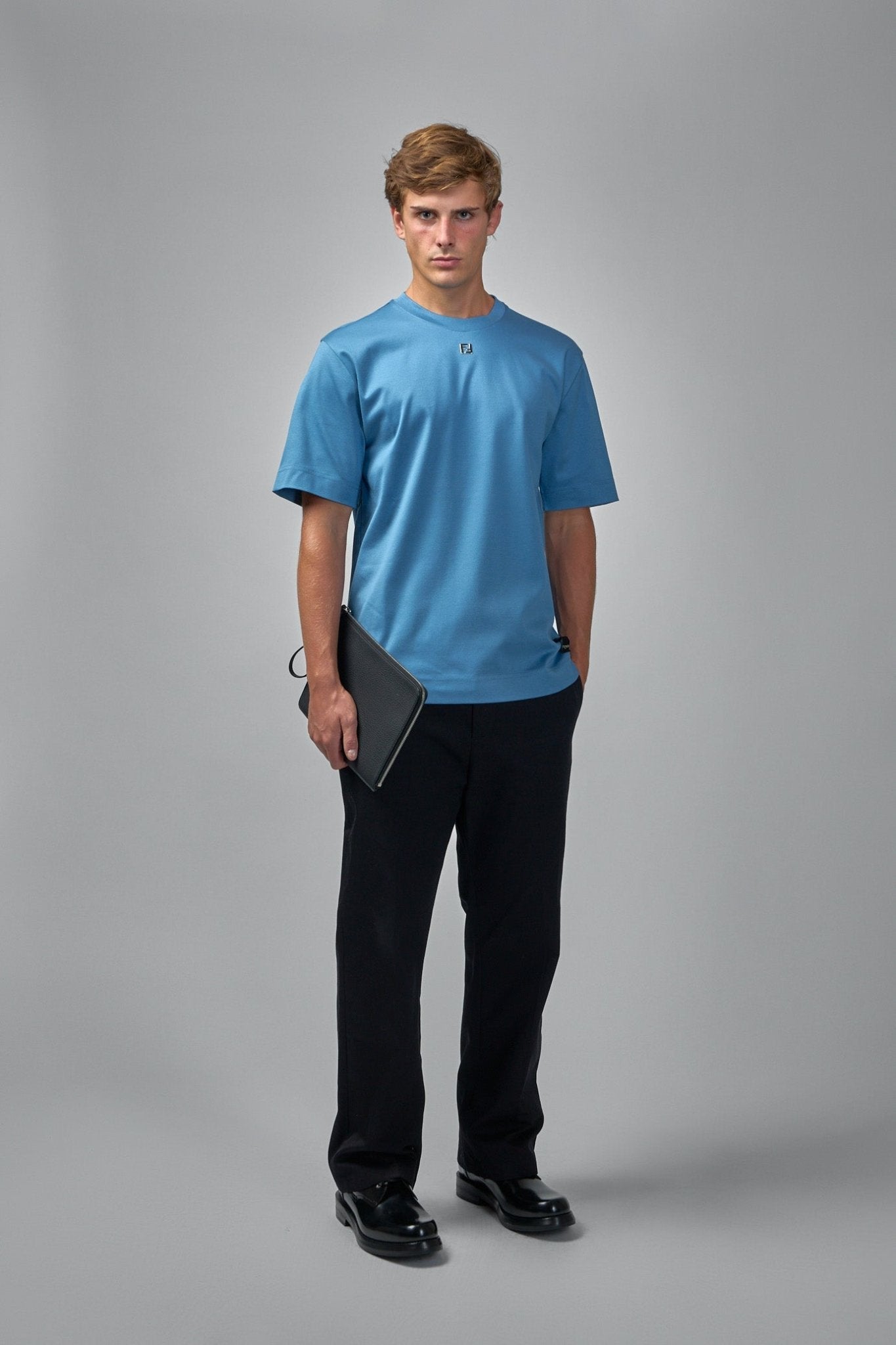 Cotton Ff Metal Detail T-shirt