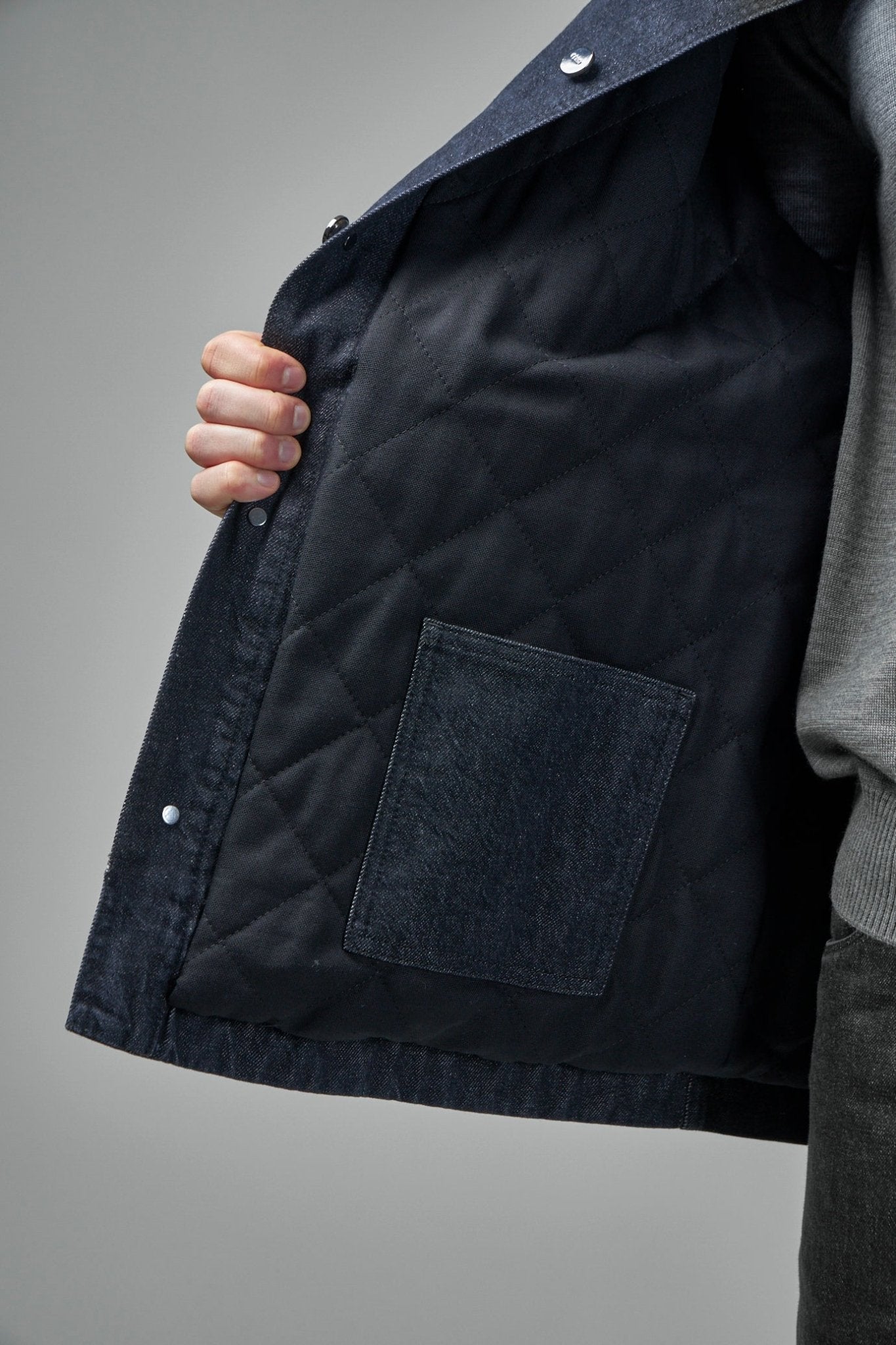 Jacket Woven Fabric Lambram Nero