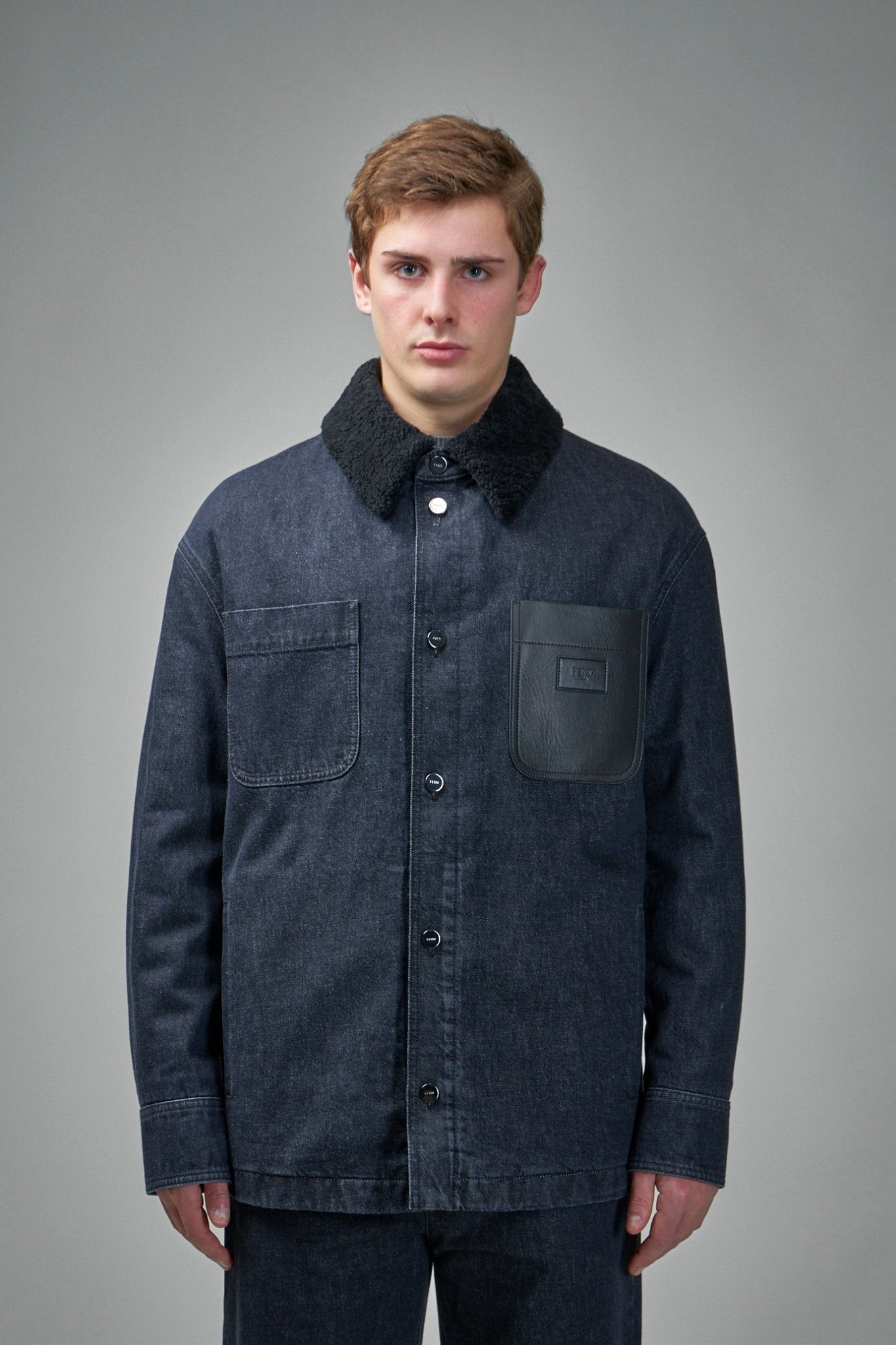 Jacket Woven Fabric Lambram Nero