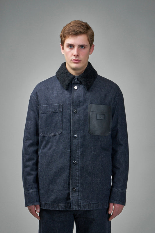 Jacket Woven Fabric Lambram Nero