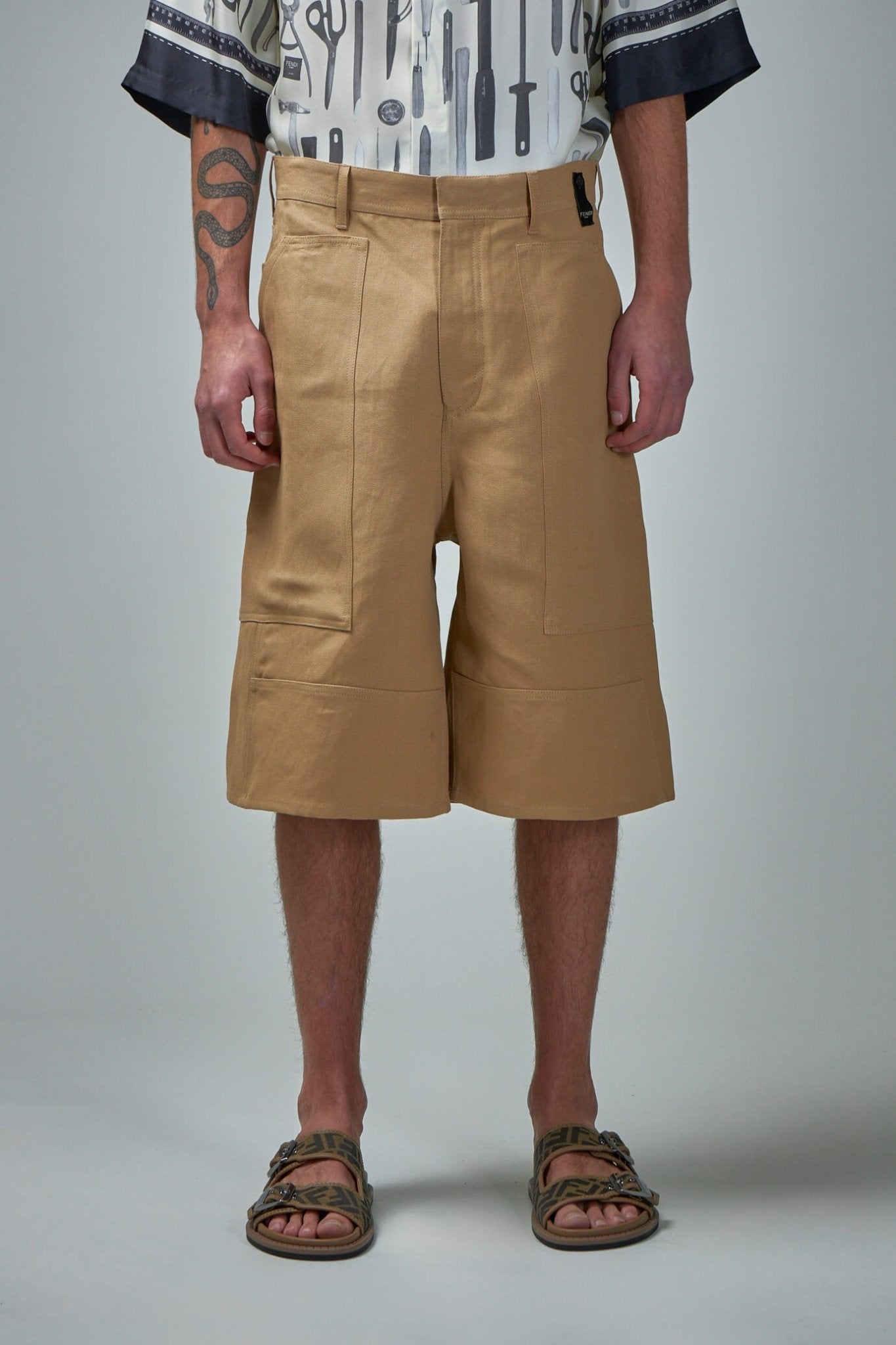 Canvas Bermuda Short Pants