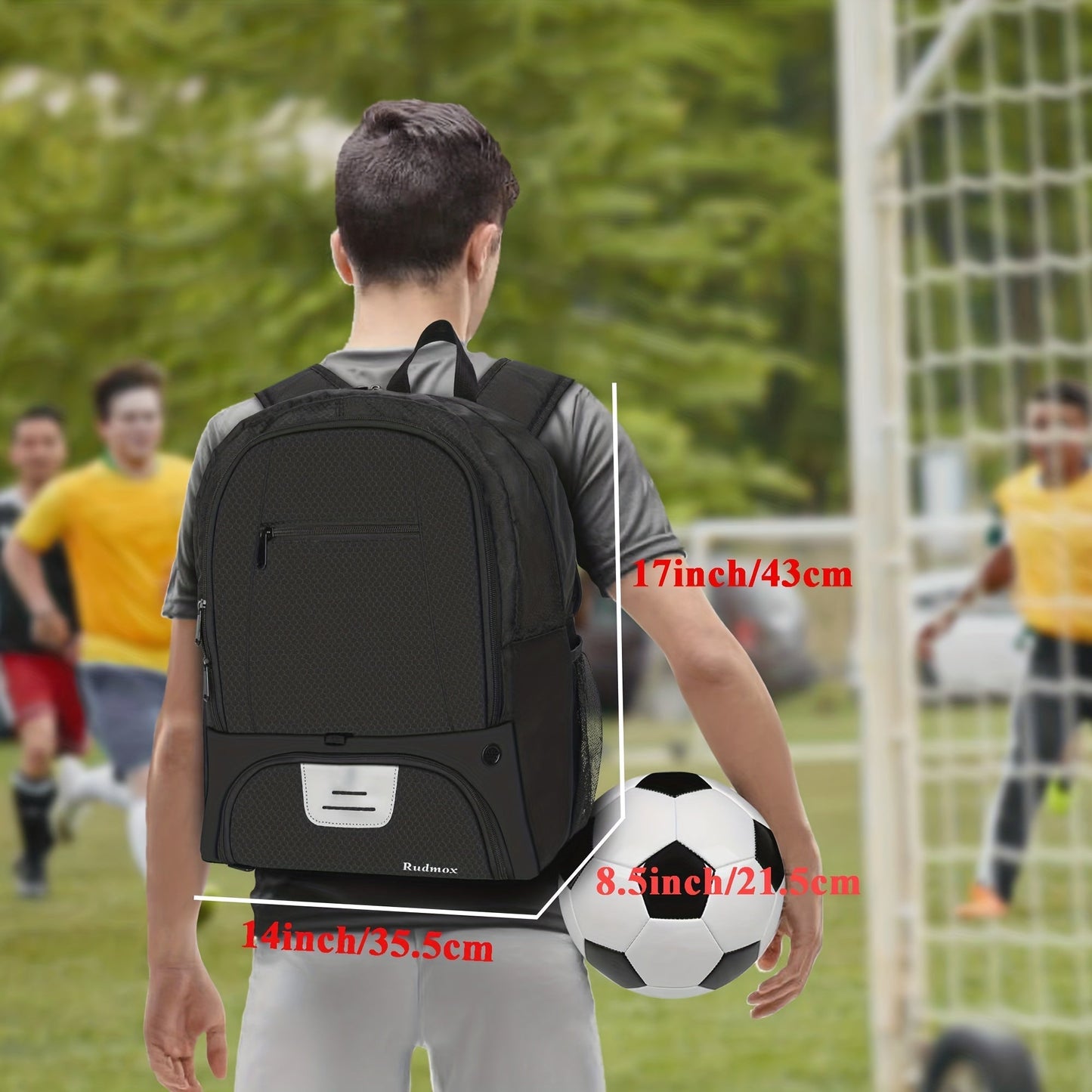Sports Backpack with Ball & Shoe Compartment