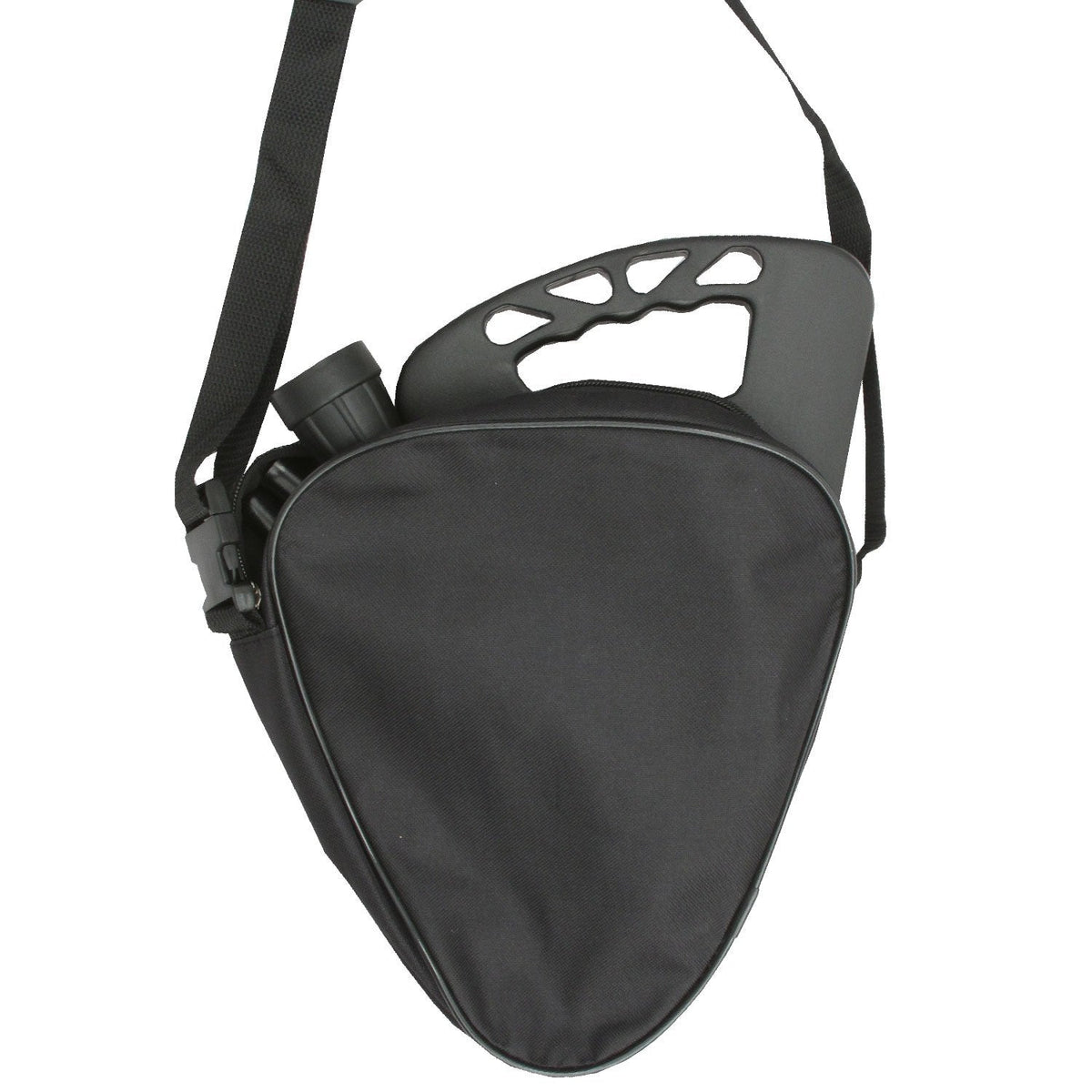 FlipStick Foldable Adjustable Seat Cane with Bag, Available in Black, Blue, and Red