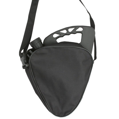 FlipStick Foldable Adjustable Seat Cane with Bag, Available in Black, Blue, and Red