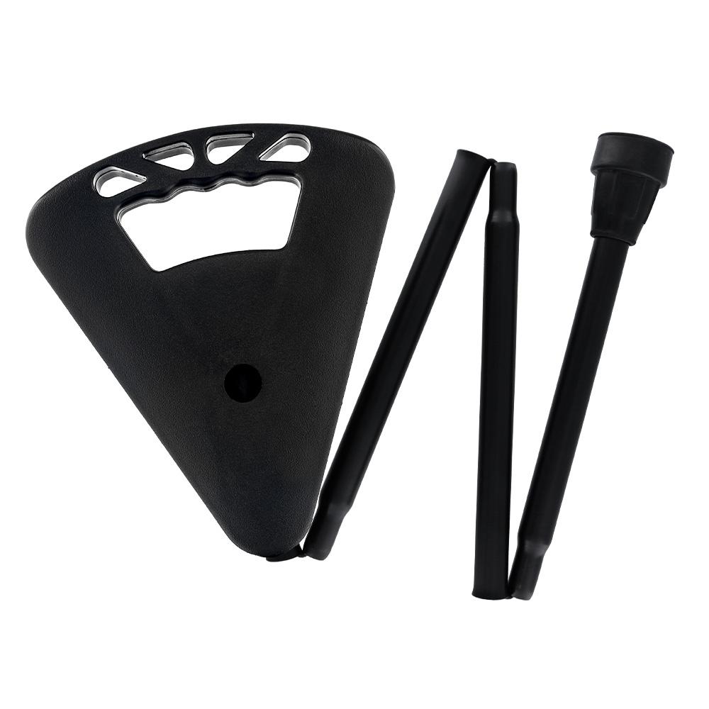 Flipstick: Folding Seat Cane Black - Incl. Bag, Non-Adj.