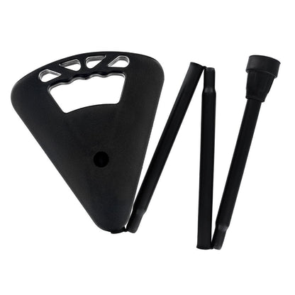 Flipstick: Folding Seat Cane Black - Incl. Bag, Non-Adj.