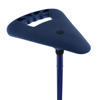 FlipStick Foldable Adjustable Seat Cane with Bag, Available in Black, Blue, and Red