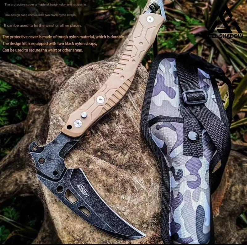 Folding outdoor self-defense fire-extinguishing tactical logging axe-GS44
