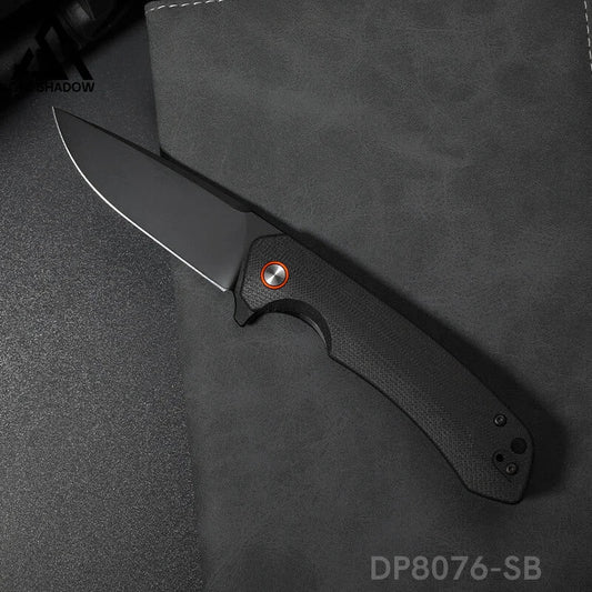 Folding Pocket Knife with D2 Steel, G10 Handle & Ball Bearing Flipper-GS17
